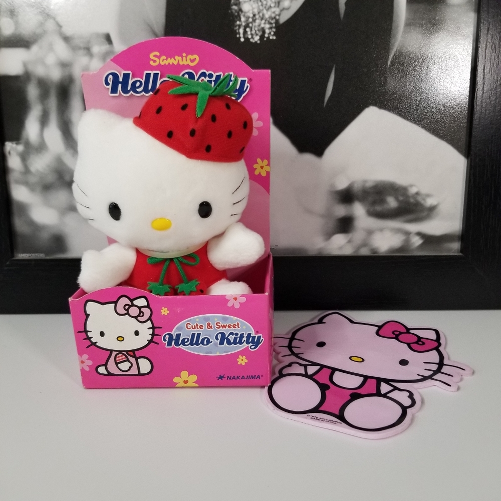 Vintage Hello Kitty Sanrio Nakajima Collectable Plush New in original Box